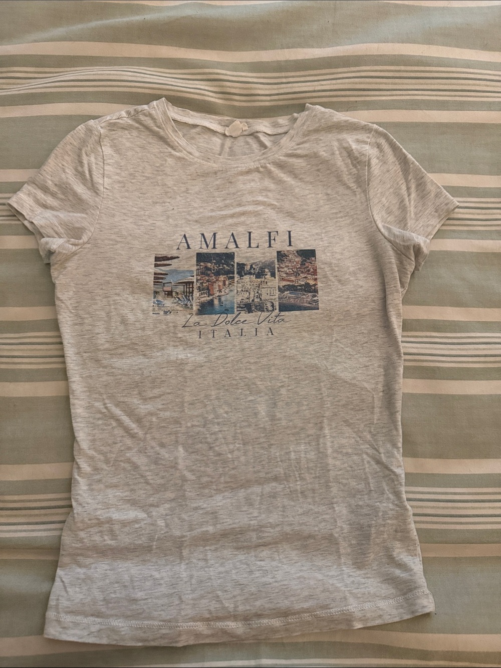 Garage Heather Light Gray Crew Tee